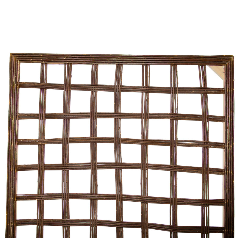 Kratka Wierzbowa 180x90 cm Brązowa Trejaż Ogrodowy
