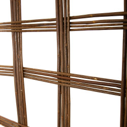 Kratka Ogrodowa Wierzbowa 180x90 cm Brązowa