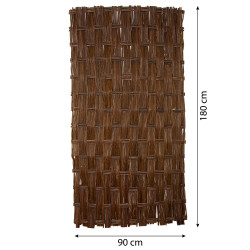 Panel Ogrodowy Wierzbowy Pleciony 180x90 cm Brązowy