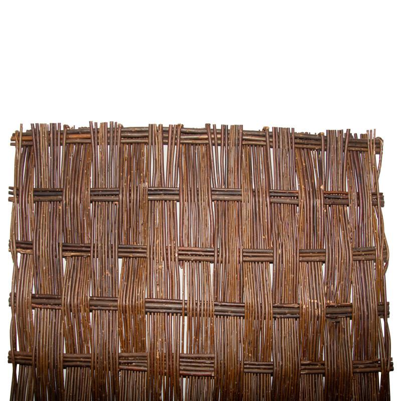 Panel Wierzbowy Pleciony 180x90 cm Brązowy Trejaż Ogrodowy