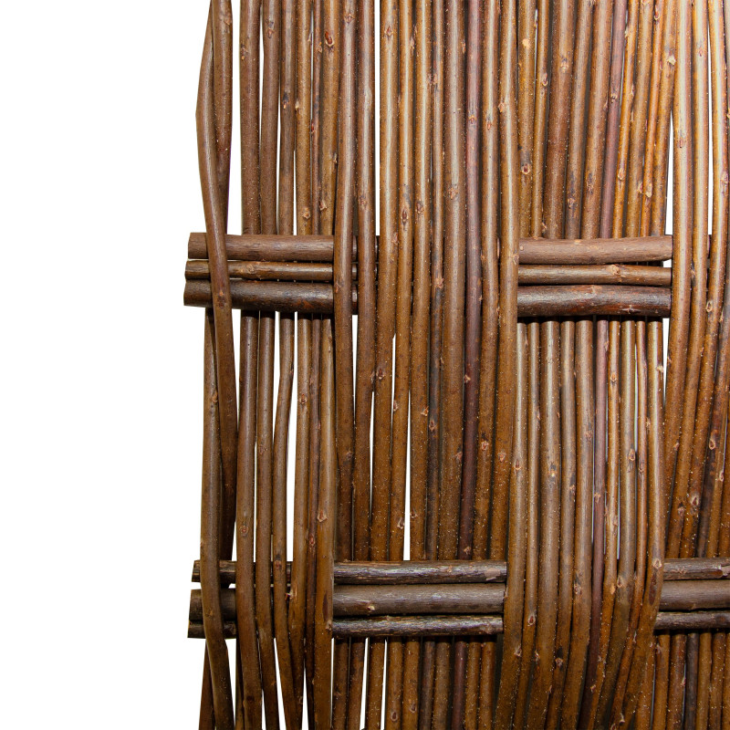 Panel Wierzbowy Pleciony 180x90 cm Brązowy Trejaż Ogrodowy