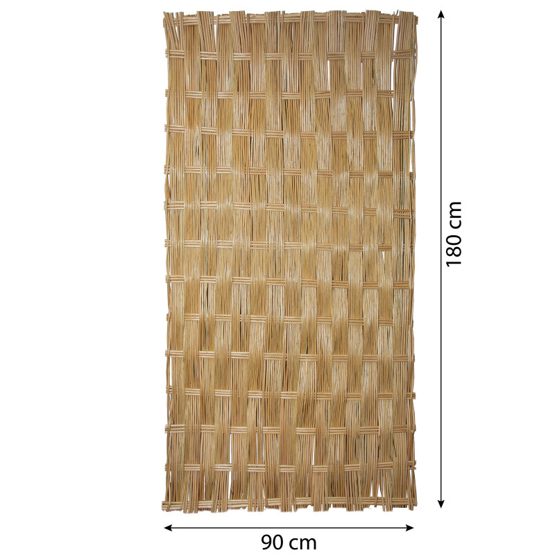 Panel Wierzbowy Pleciony 180x90 cm Beżowy Trejaż Ogrodowy