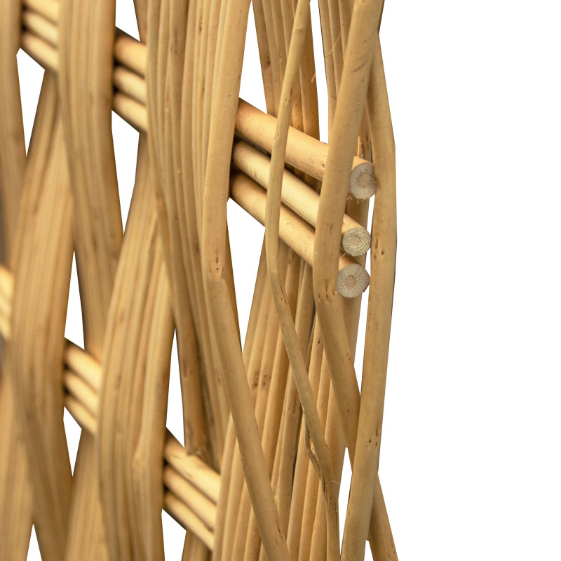 Panel Wierzbowy Pleciony 180x90 cm Beżowy Trejaż Ogrodowy