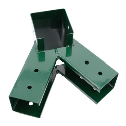 Łącznik Huśtawki Kwadratowy Zielony Kąt 90° 9x9 cm z otworami
