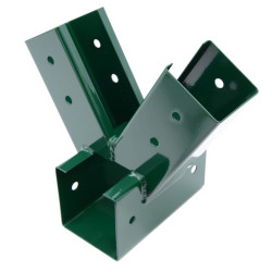 Łącznik Huśtawki Kwadratowy Zielony Kąt 90° 9x9 cm z otworami