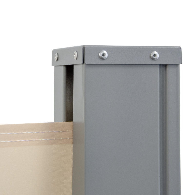 Boczna markiza cieniująca 2x3 m parawan osłona do ogrodu – beżowa