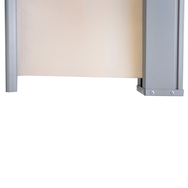 Boczna markiza cieniująca 2x3 m parawan osłona do ogrodu – beżowa