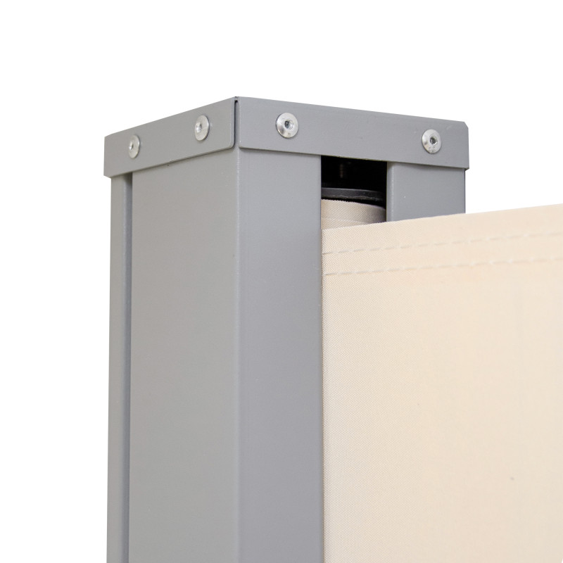 Boczna markiza cieniująca 2x3 m parawan osłona do ogrodu – beżowa