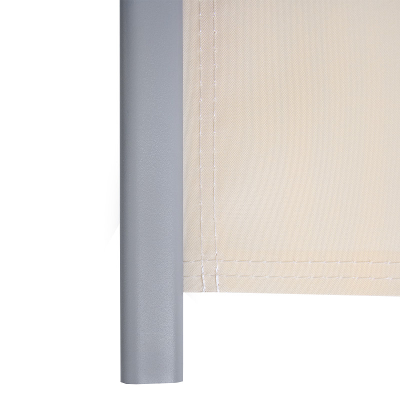 Boczna markiza cieniująca 2x3 m parawan osłona do ogrodu – beżowa