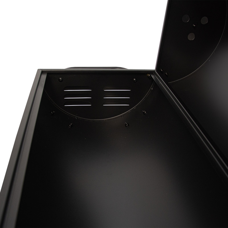 Grill węglowy półbeczkowy ogrodowy z rusztem 59,5x29 cm