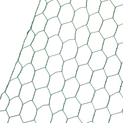 Siatka hexagonalna ocynkowana zielona 0,5x5m ogrodzenie 25x25mm