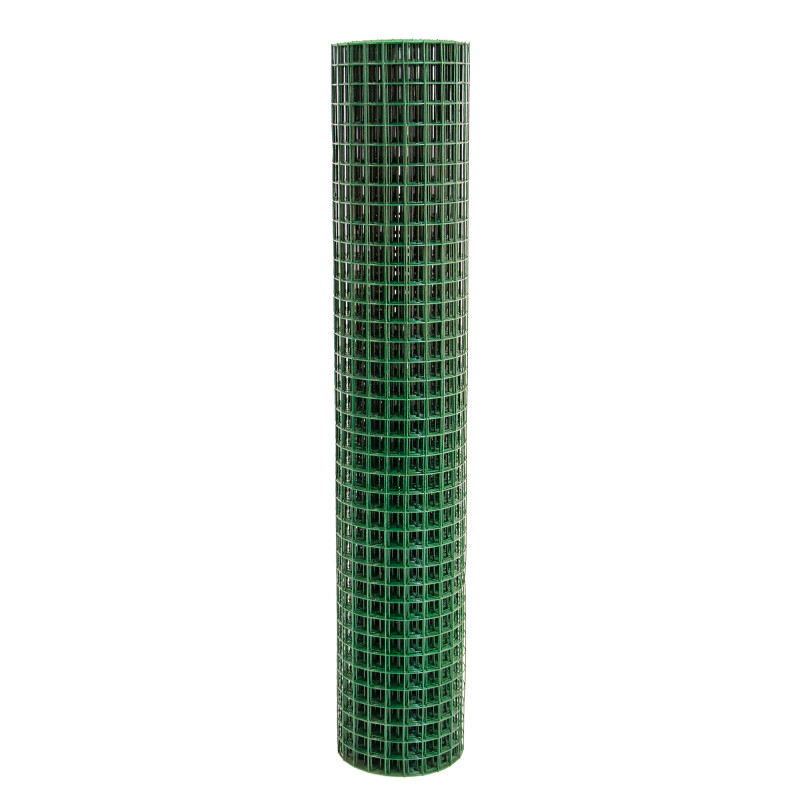 Siatka zgrzewana PCV 0,5x5m ogrodzenie kratka 12,7x12,7mm