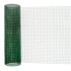 Siatka zgrzewana PCV 0,5x5m ogrodzenie kratka 12,7x12,7mm