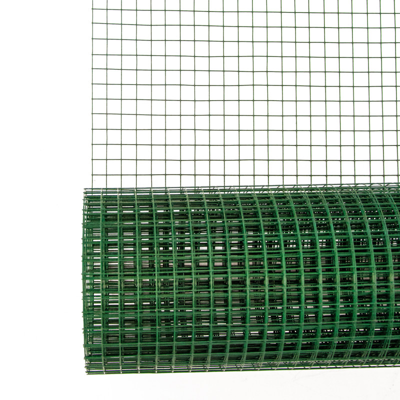 Siatka zgrzewana PCV 0,5x5m ogrodzenie kratka 12,7x12,7mm