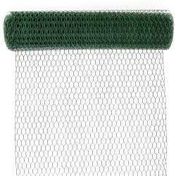 Siatka hexagonalna PCV zielona 0,5x10m ogrodzenie 13x13mm
