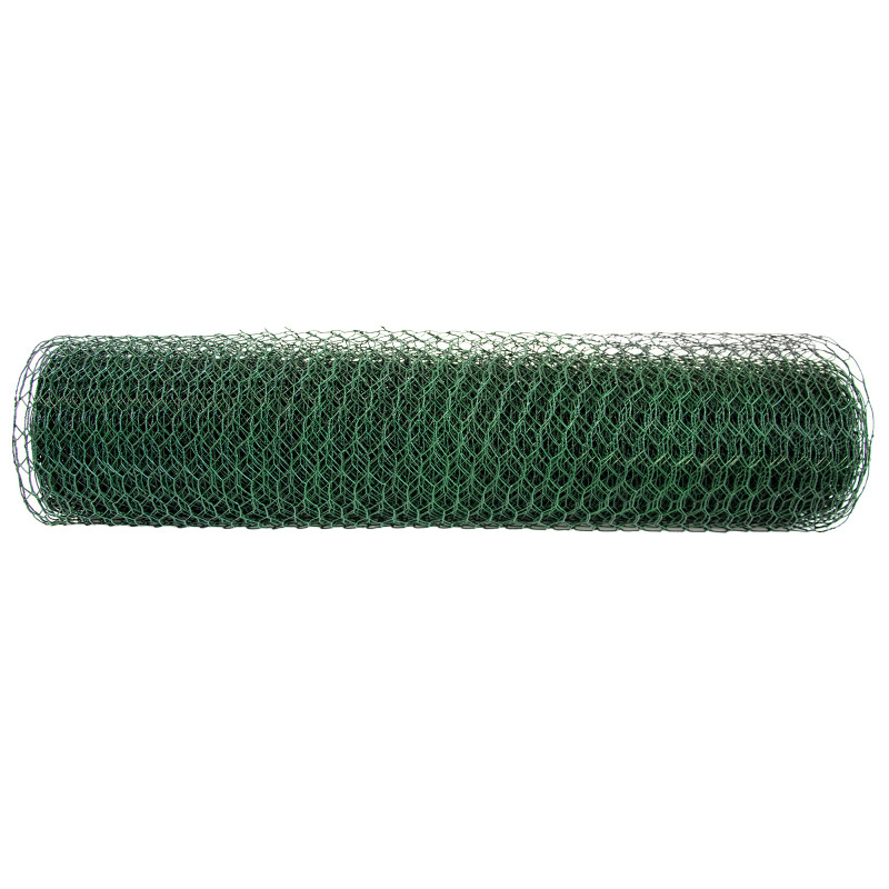 Siatka hexagonalna PCV zielona 0,5x10m ogrodzenie 13x13mm