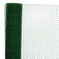 Siatka hexagonalna PCV zielona 0,5x10m ogrodzenie 13x13mm