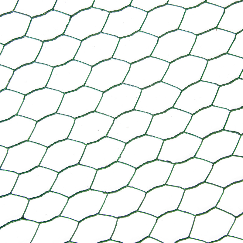 Siatka hexagonalna PCV zielona 1x10m ogrodzenie 13x13mm