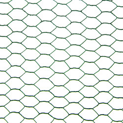 Siatka hexagonalna PCV zielona 1x10m ogrodzenie 13x13mm