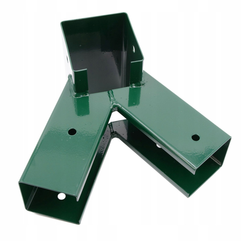Łącznik Huśtawki Kwadratowy Zielony Kąt 90° 9x9 cm z otworami