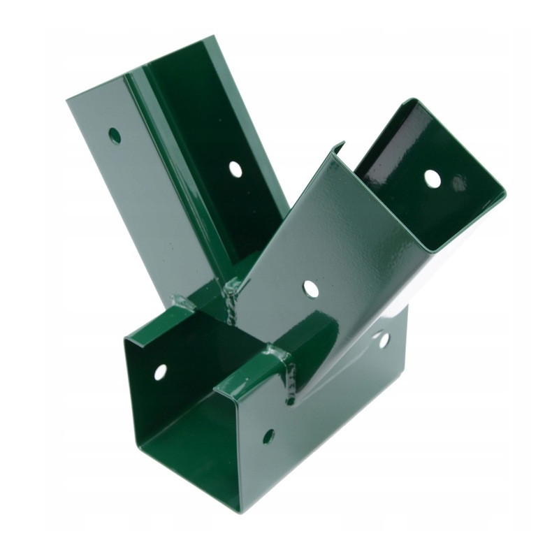 Łącznik Huśtawki Kwadratowy Zielony Kąt 90° 9x9 cm z otworami