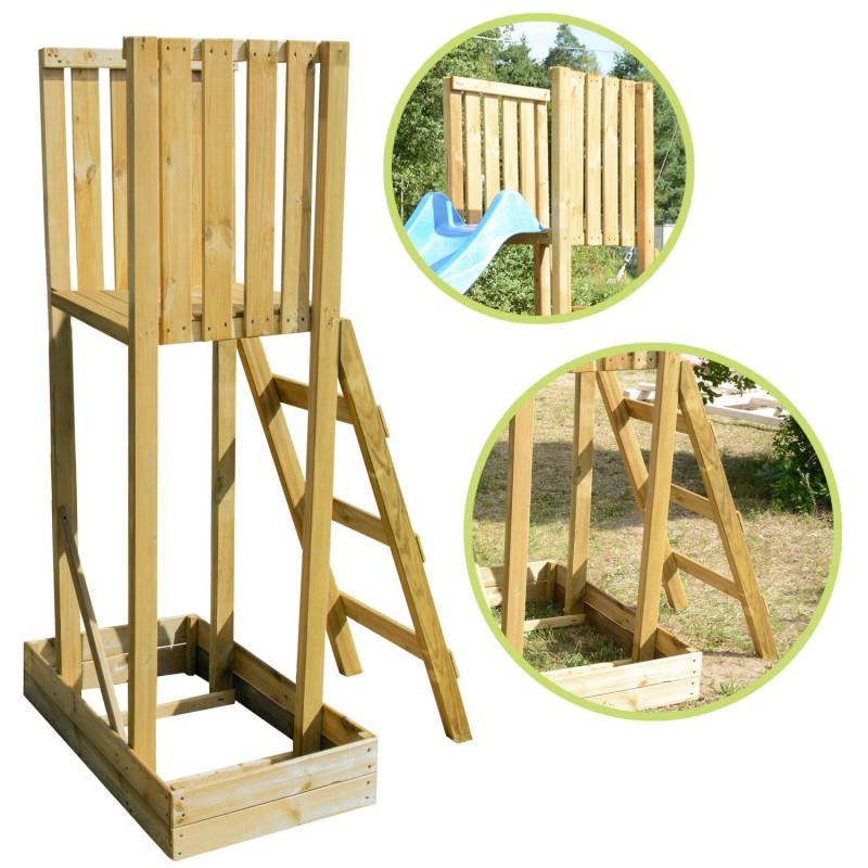 Podstawka do ślizgu wys. 90 cm platforma impregnowana II