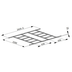 Baza 242.4X225X2.5 cm do...