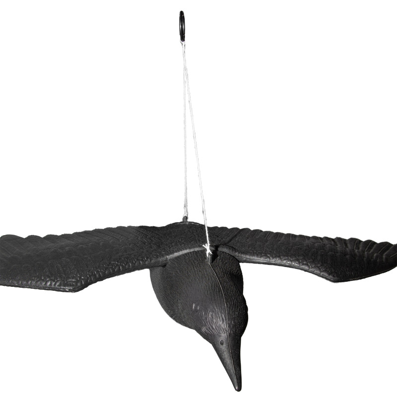 Duży Kruk w Locie Odstraszacz Ptaków Gołębi Wiszący 57 cm