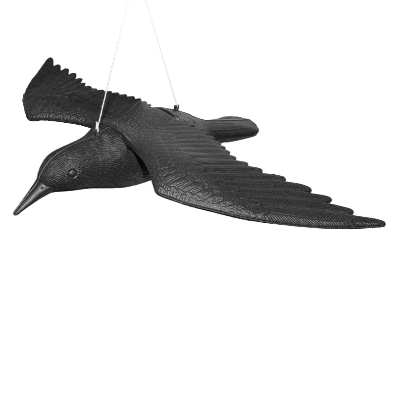 Duży Kruk w Locie Odstraszacz Ptaków Gołębi Wiszący 57 cm