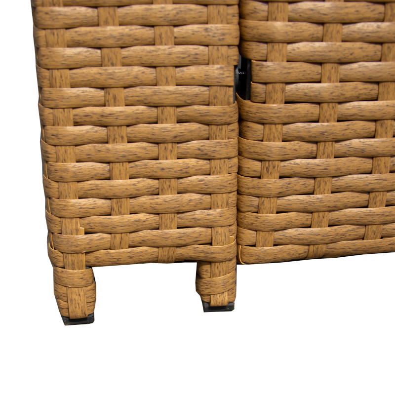 Zestaw Mebli Ogrodowych AMARA Rattan PE 7-osobowy BRĄZOWY