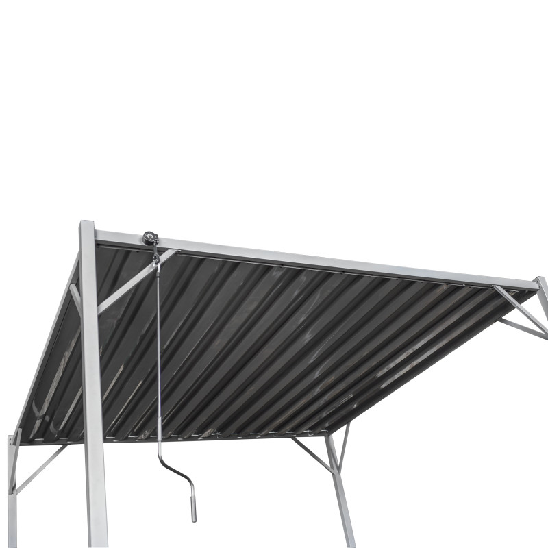 Pergola Ogrodowa 3x3m metalowa Szara