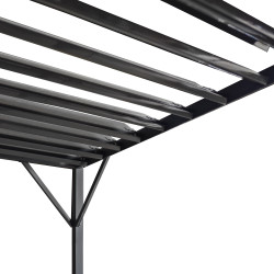 Pergola Ogrodowa 3x3m metalowa Szara