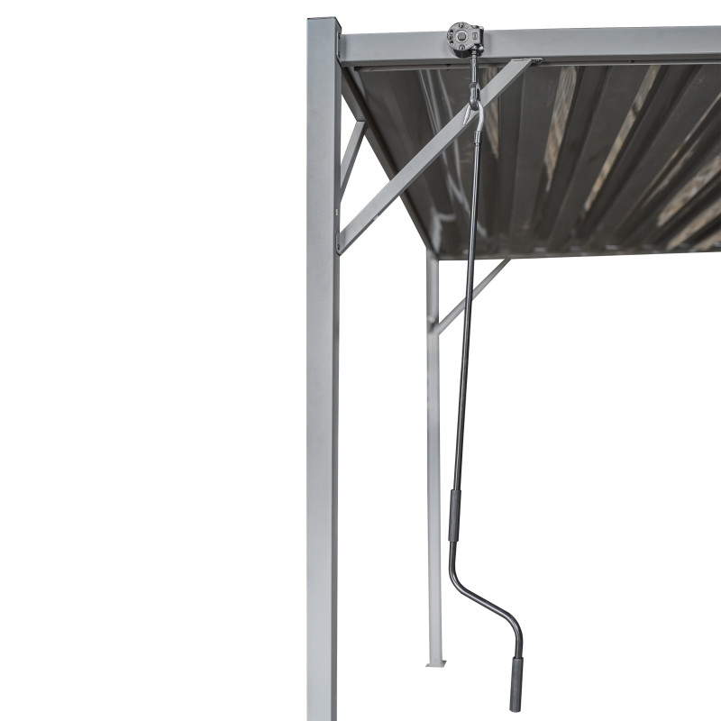 Pergola Ogrodowa 3x3m metalowa Szara