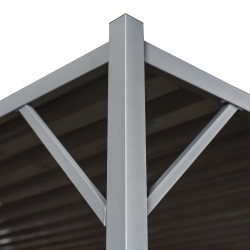 Pergola Ogrodowa 3x3m metalowa Szara