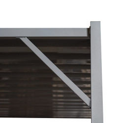 Pergola Ogrodowa 3x3m metalowa Szara