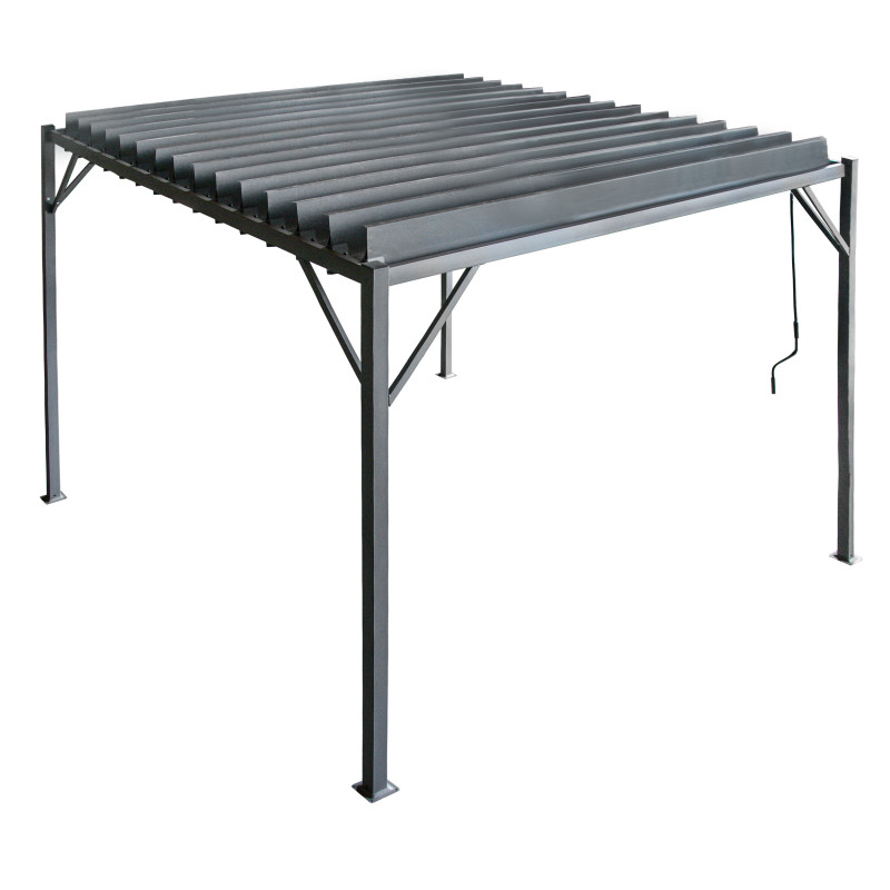 Pergola Ogrodowa 3x3m metalowa Szara