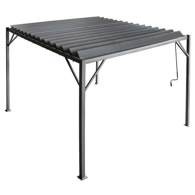 Pergola Ogrodowa 3x3m metalowa Szara