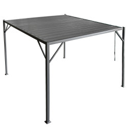 Pergola Ogrodowa 3x3m metalowa Szara