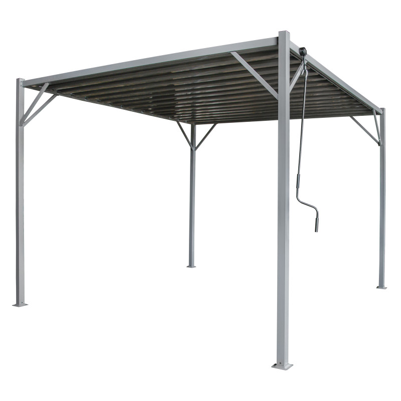 Pergola Ogrodowa 3x3m metalowa Szara