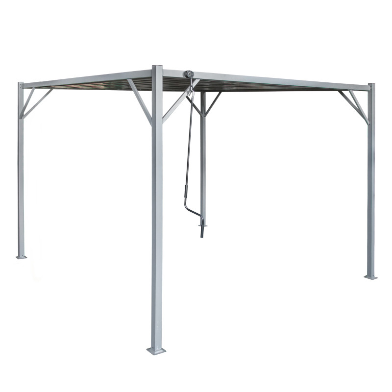 Pergola Ogrodowa 3x3m metalowa Szara