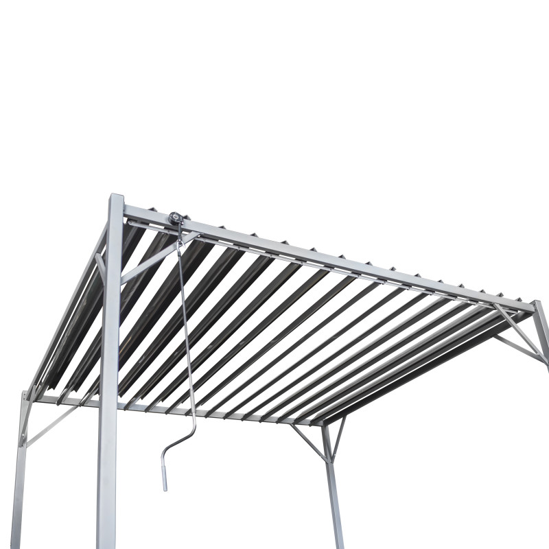 Pergola Ogrodowa 3x4m metalowa Szara
