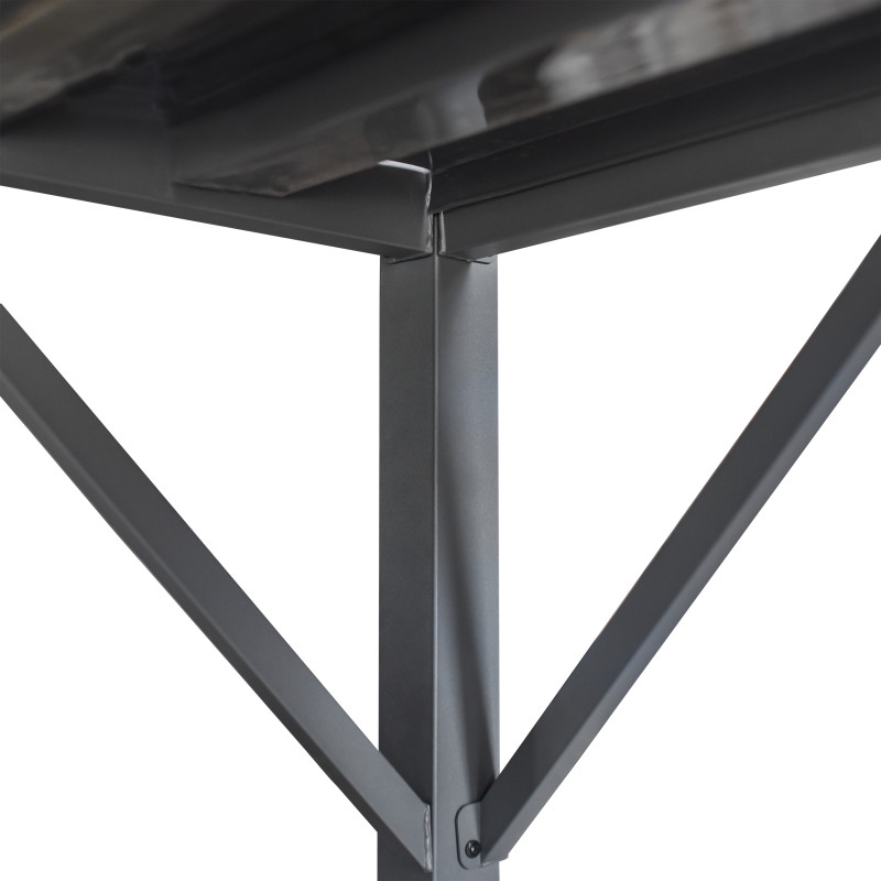 Pergola Ogrodowa 3x4m metalowa Szara