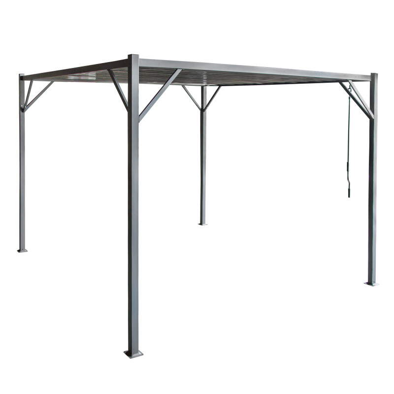 Pergola Ogrodowa 3x4m metalowa Szara
