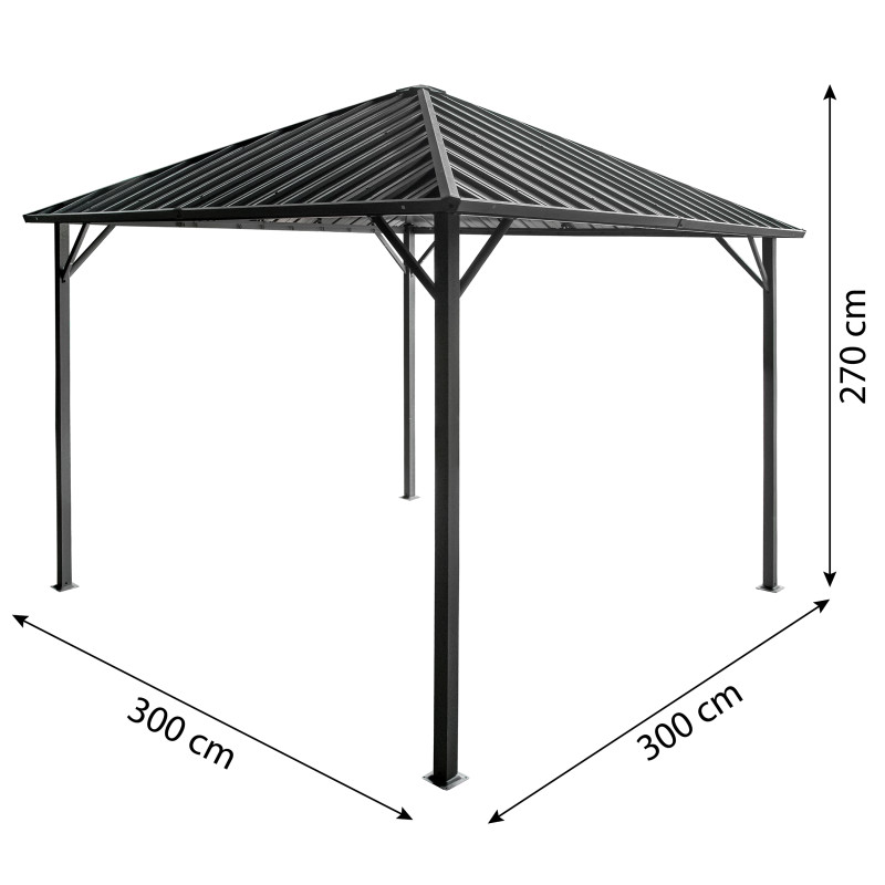 Pergola Altana Ogrodowa 3x3m metalowa