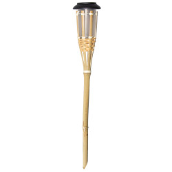 Lampa solarna pochodnia bambusowa 9x61 cm do ogrodu wbijana