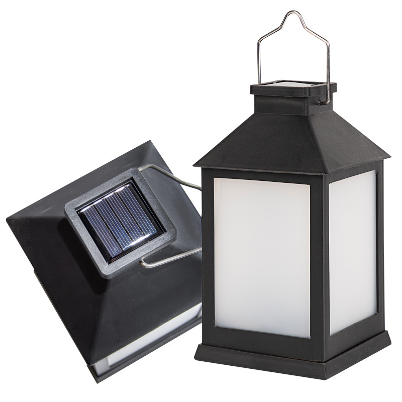 Latarnia solarna 10x19 cm latarenka ogrodowa stojąca wisząca
