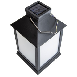 Latarnia solarna 10x19 cm latarenka ogrodowa stojąca wisząca