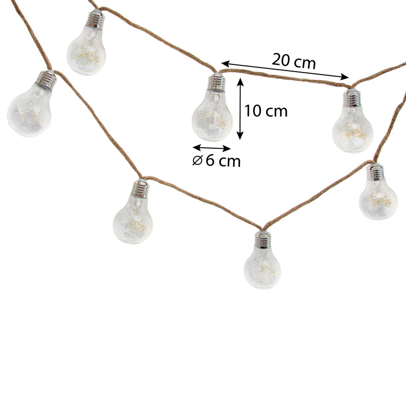 Girlanda Solarna BLUME Ogrodowa 10x Lampki Solarne Wiszące