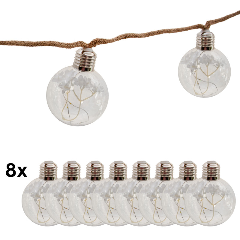 Girlanda Solarna BLUME Ogrodowa 8x Lampki Solarne Wiszące