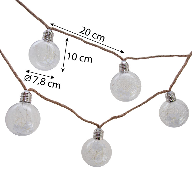 Girlanda Solarna BLUME Ogrodowa 8x Lampki Solarne Wiszące